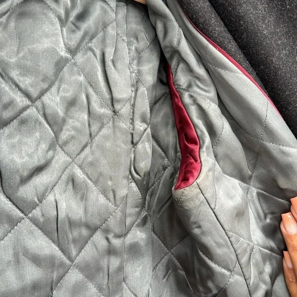 J. Crew Women’s Gray Wool Blend Double Breasted Pea Coat Jacket Size PXS Classic - Picture 9 of 13